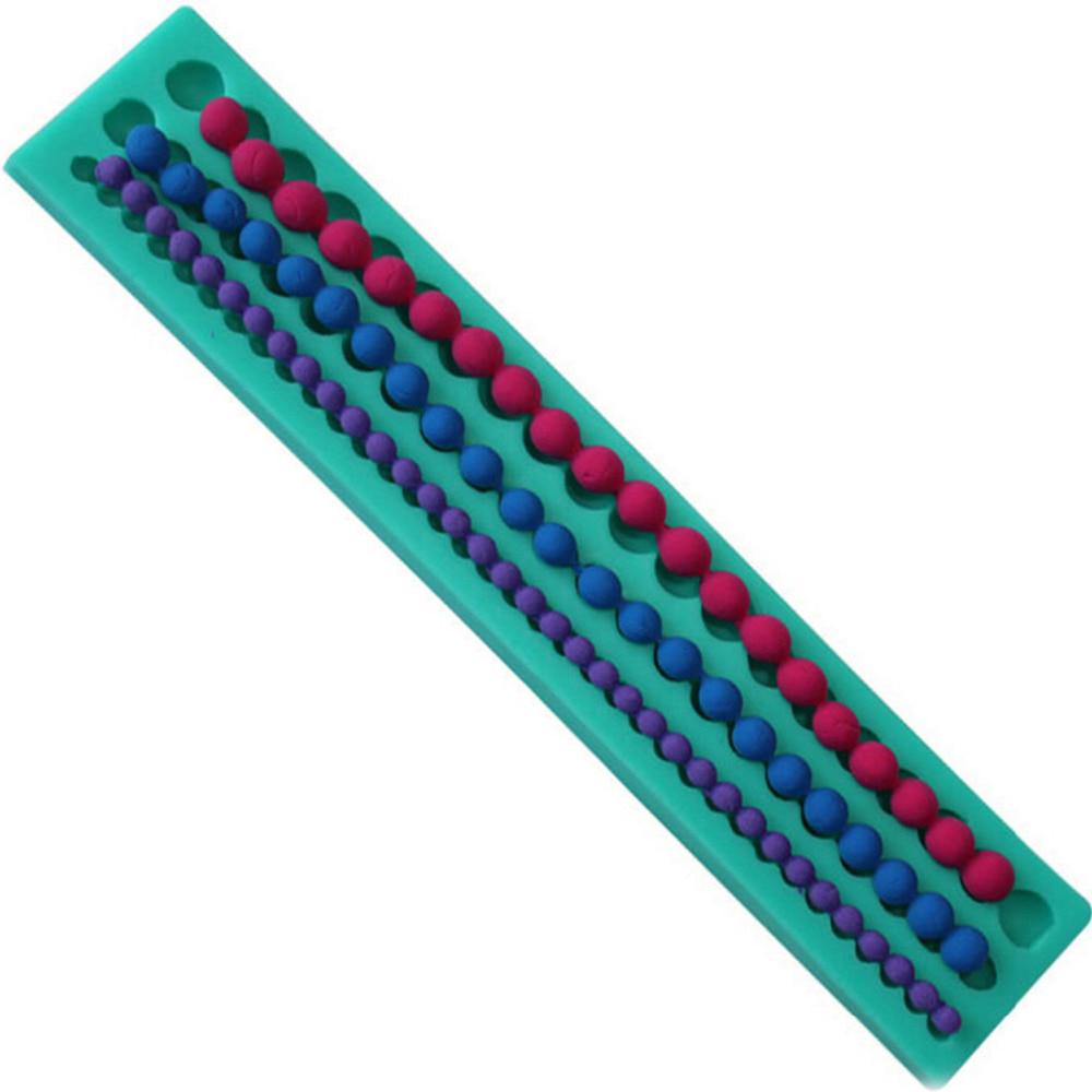 Silicone Mould String New DIY Cute Pearl String Beads Silicone Mold Cake Decorating Fondant Baking