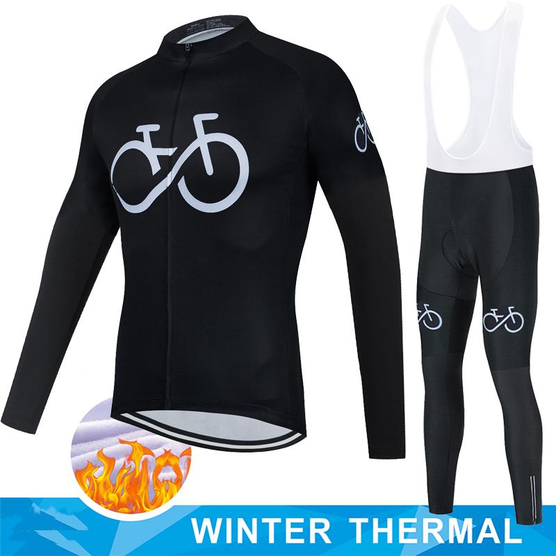 Winter Thermal Fleece Cycling Jersey Bike Men Triathlon Termal Clothing Sets Bicycles Cycle Mtb Man Long Sleeve Clothes 2026 Bib