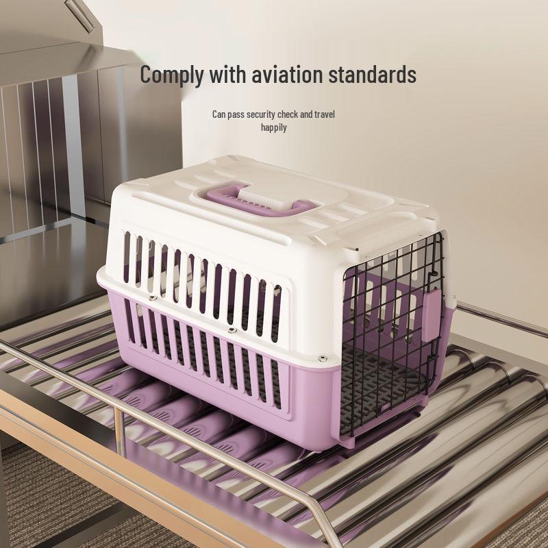 Mee Portable Pet Carrier for Cats and Dogs - Travel Air Transport Cage for Small & Medium Pets