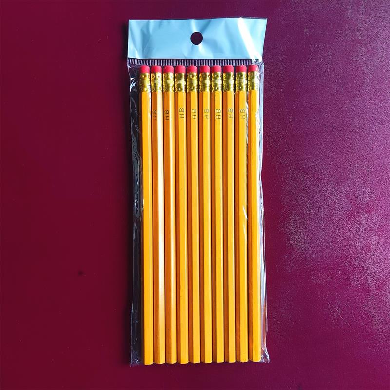 

10 шт./пакет деревянный карандаш HB карандаш с ластиком детский карандаш для рисования ручка школьные канцелярские принадлежности