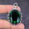 Natural Chrome Diopside Gemstone Handmade 925 Sterling Silver Pendant 2.05" V6m81