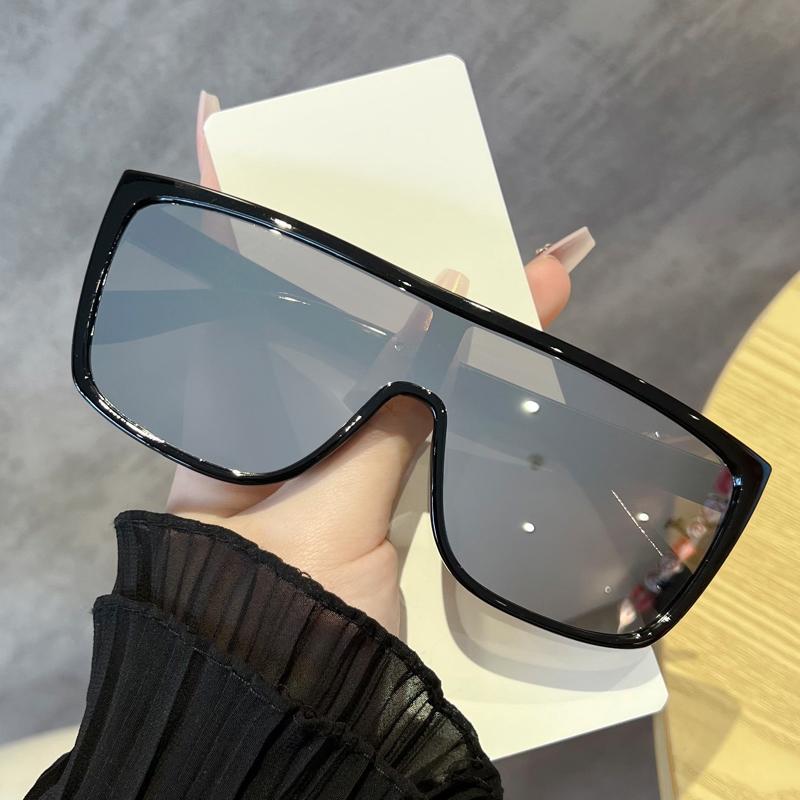 8pcs Oversized Square Sunglasses Women Men One Piece Goggle Brand Sun Glasses Outdoor Eyewear Cycling Driving Shades Sports