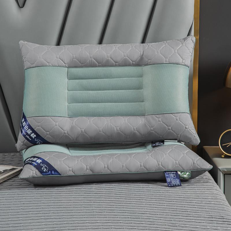 Household Latex Cassia Pillow Single Neck Pillow Low Pillow Student Dormitory Pillow Core One Piece