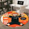 1pc Haikyuu Shoyo Hinata 10 Round Carpet, Office Chair Mat, Non-Slip Rug for Home Decor, Seasonal Gift, Suitable for Office, Living Room