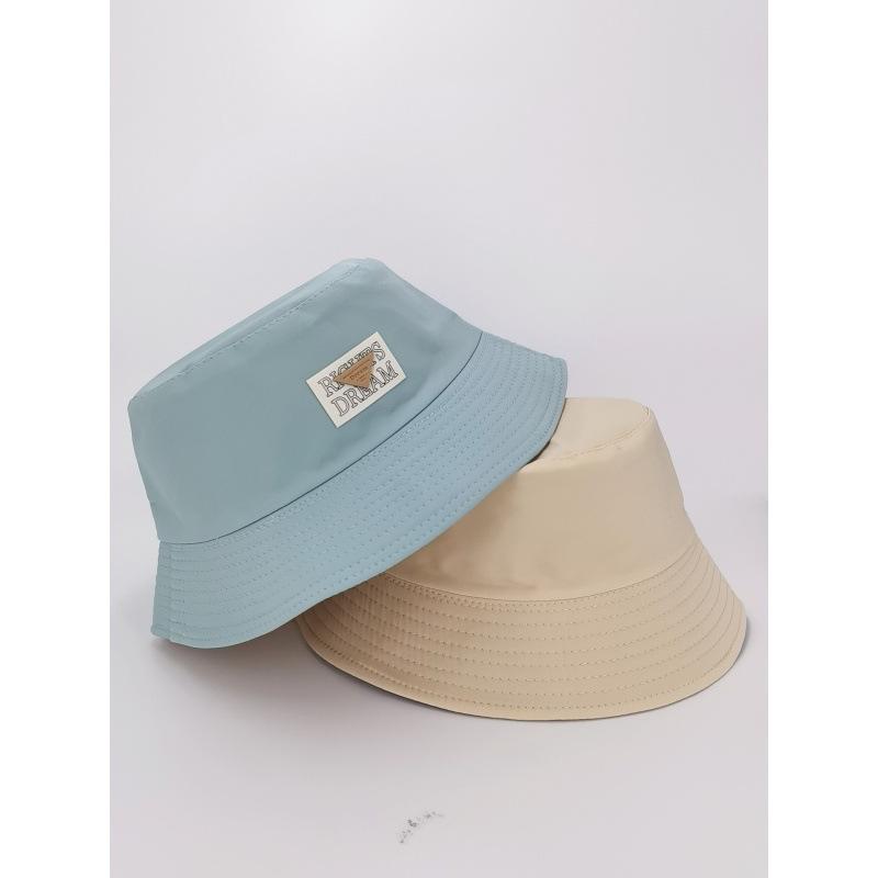 Summer New Triangular Letter Fisherman Hat Children Trendy Brand Thin Temperament Sunshade Sunscreen Bucket Basin Hat