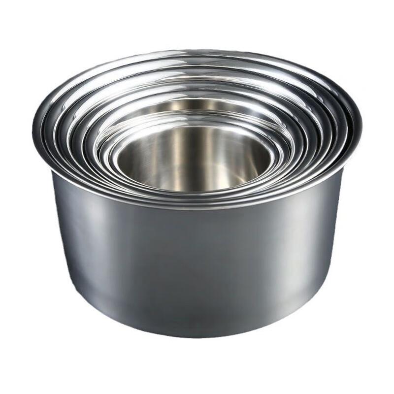 Verdickter runder Mehrzwecktopf aus Edelstahl