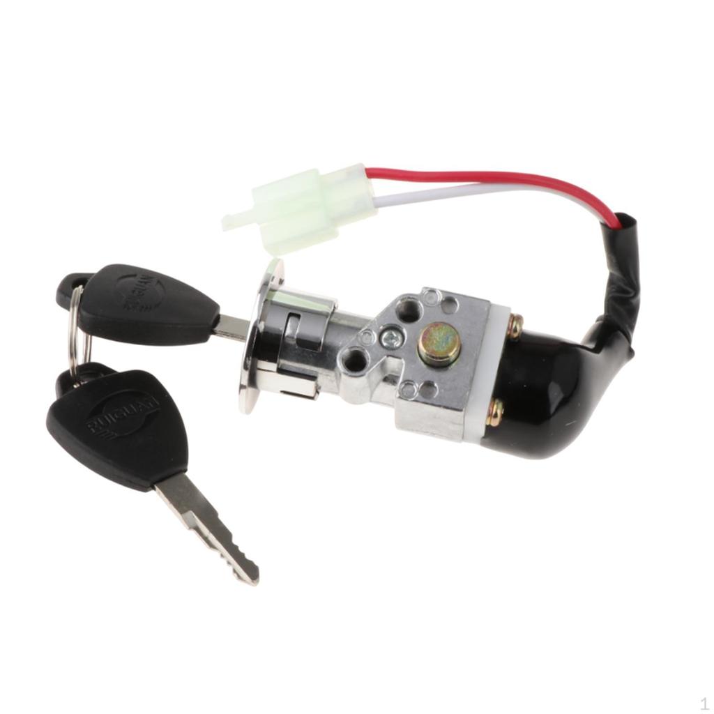 Blokada bezpieczeństwa skrzynki akumulatorowej włączona Wyłączony przełącznik kluczykowy 2-żyłowy Część zamienna Pojazd elektryczny Motocykl