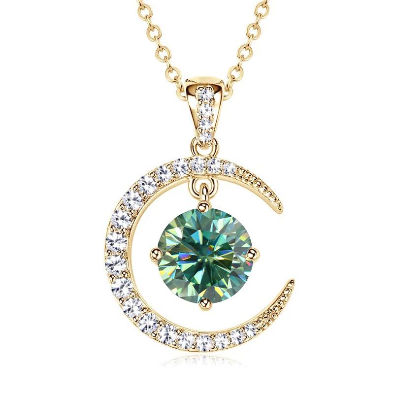 Sterling Silver Moissanite Necklace for Women High-end Design Pendant Niche Smart Clavicle Chain Female Fine Jewelry
