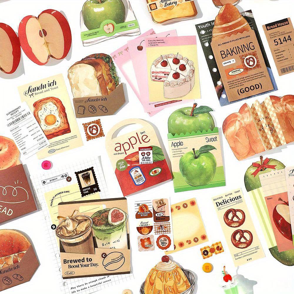 1PC Notebook material package Fresh store second bomb Creative fun DIY small mechanism notebook decoration collage paper