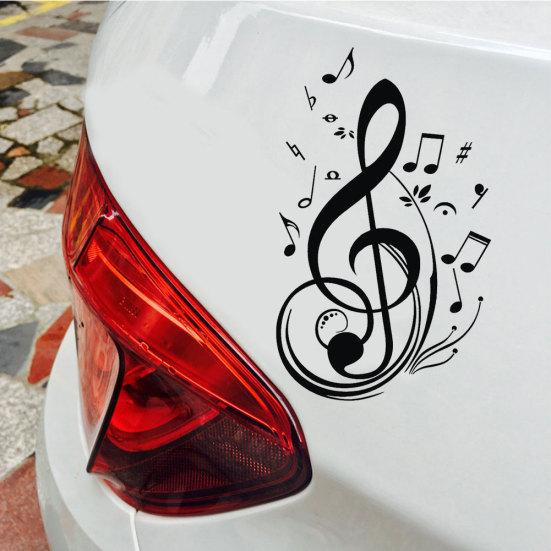 Musiknoter Hemdekal Bilar Decor Sticker Laptop Lastbil Fönstervägg Bumper