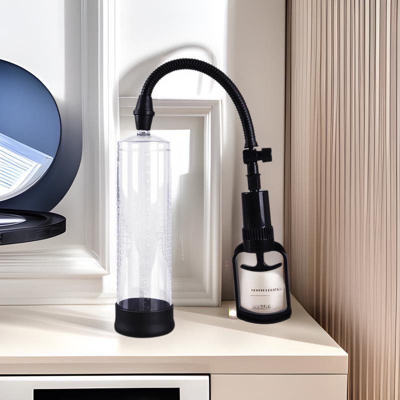 Male Airplane Cup Penis Trainer with Meter & Vacuum Enlarger Masturbator
