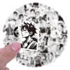 10/30/50/120pcs ONE PIECE Cartoon Stickers Luffy Zoro Graffiti Decals DIY Skateboard Journal Notebook Black White Anime Sticker