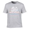 Unisexs Cotton Tshirt White Dragon Noodle Bar Los Angeles California Printed Casual Tee