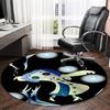 1pc Coraline (5) Print Round Carpet Chair Round Carpet Suitable for Bedroom Living Room Home Decorative Carpet