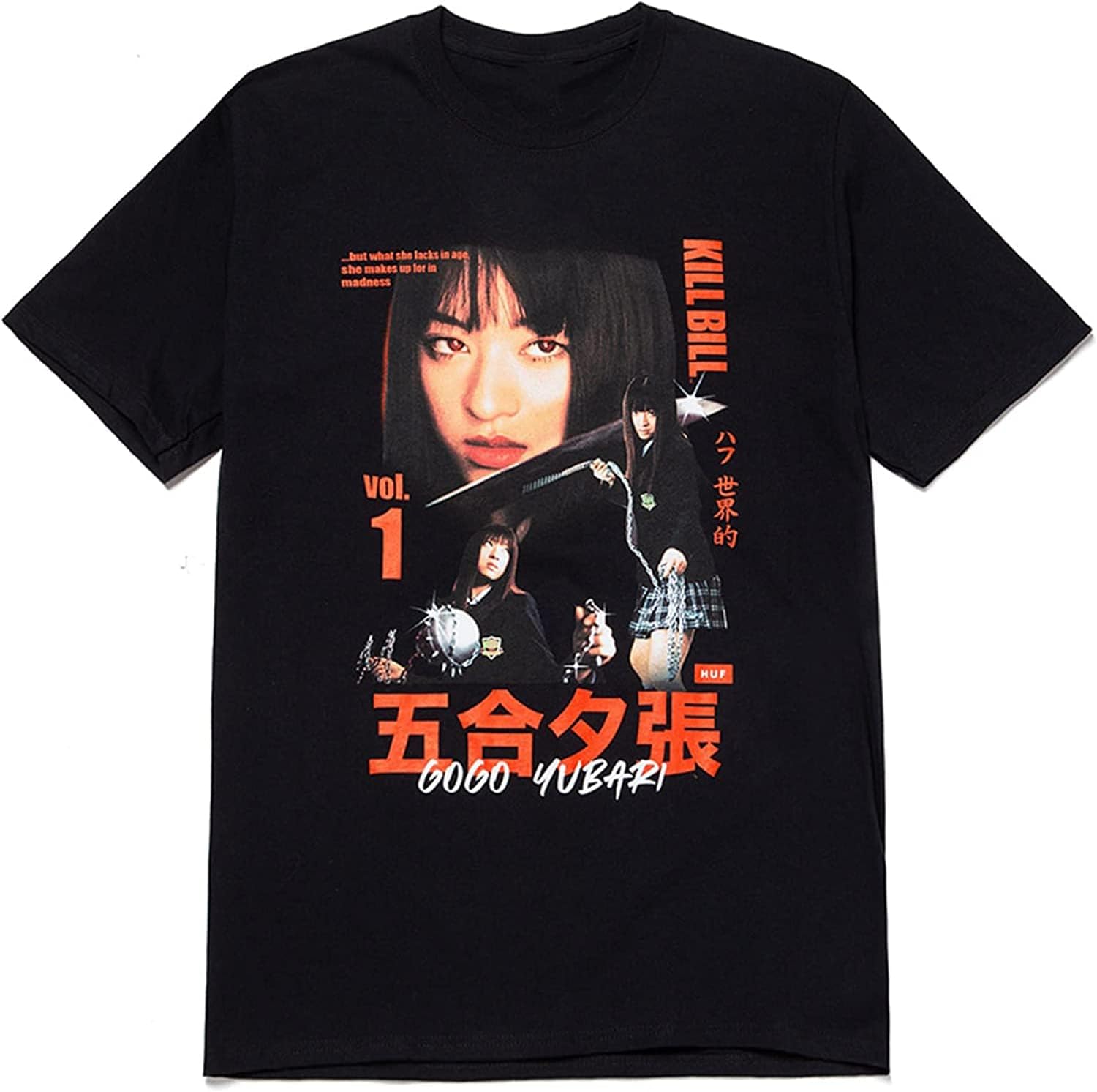 Gogo Yubari Movie T-Shirt Short Sleevee Black XS чёрный
