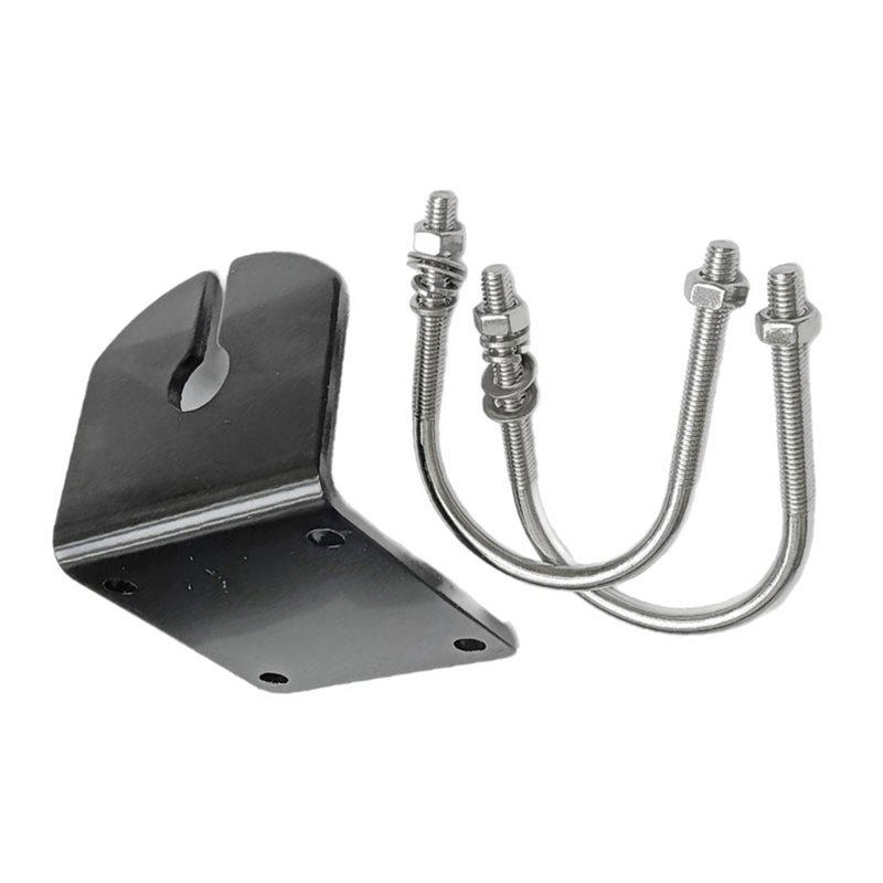 Aluminum Alloy Shortwave UV Dual-Band Antenna Bracket For Balcony For Outdoor Vehicle Tubular Clamp Base