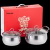Lechu Star Chef 2-Piece Stainless Steel Cookware Set