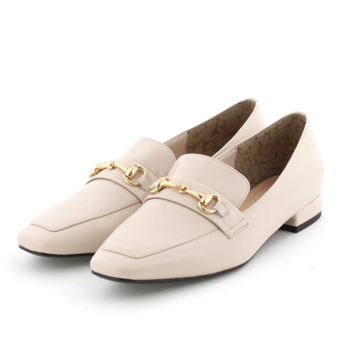 

to bit Ivory 220 HIMIKO/Himiko/Square loafers/631323 слонова кістка