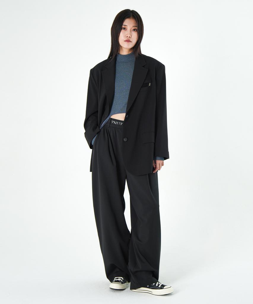 Jenyujeu Swifts Wide Slacks - Black