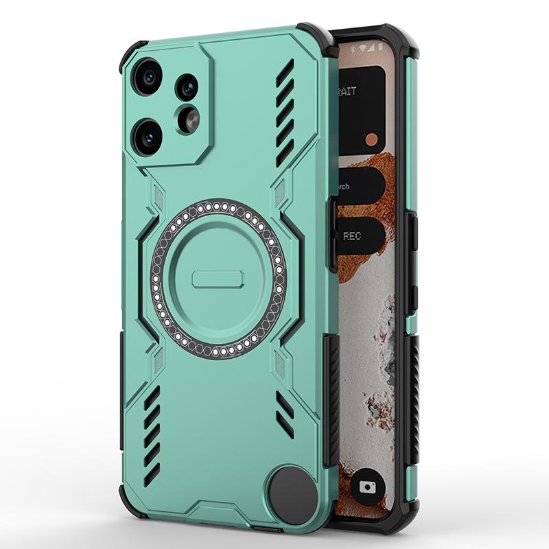 KEYSION Hollow Heat Dissipation Case for Nothing CMF Phone 2 Pro Magnetic Cooling Shockproof Phone Cover for for CMF Phone 2 Pro