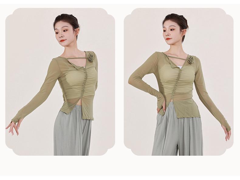 Adult Women's Chinese Style Modern & Classical Dance Gauze Top