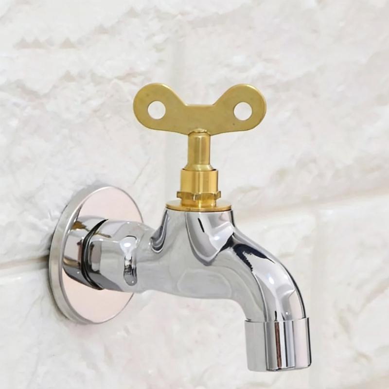 Faucet Key Replacement Square Hole Socket Radiator Plumbing Bleed Key Metal Faucet Accessories Easy to Operate