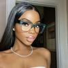 Square Big Frame Clear Lens Glasses Myopia Nerd Spectacles -0.5 To -6.0 Hyperopia +0.5 To +6.0 Oversize Eyewear