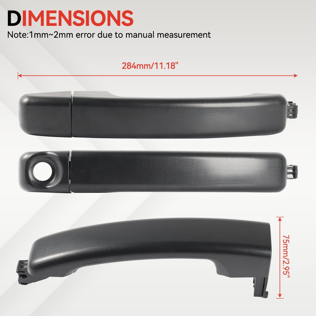 For Vauxhall Vivaro B Trafic III 15-19 Vauxhall/Opel Vivaro B Fiat Talento Nissan NV300 Rear Back Door Handle Outer Kit 95518889