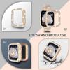 Correa+Funda de Diamantes Para Apple Watch Ultra 3 49mm 46mm 41mm 45mm 42mm 40mm 44mm Aleación de Zinc Pulsera Metálica para Mujer Para iWatch Series11 10 9 SE 8 7 6 5 4