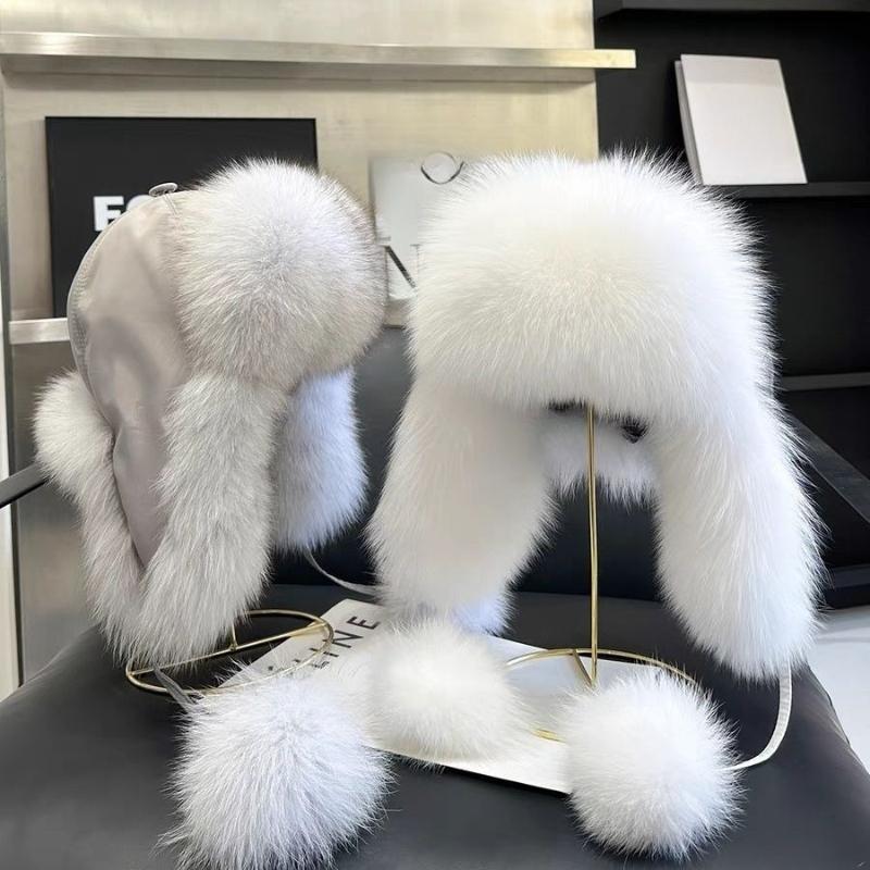 Autumn and Winter Ear Protection Warm Fur Snow Hat
