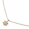 ESTELLE Flower motif Necklace K18 Pink Gold/diamond 2.6g Women Used