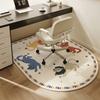 Cute Cartoon Office Study Chair Carpet Wheelchair Floor Mat Bedroom Bedside Rugs Dressing Table Carpet Home Decoration