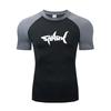 New Trendy  Print Compression Shirt Men's Running T-Shirt Gym Sports Quick-Drying Shirt Outdoor Cycling Jogging Training Top 849