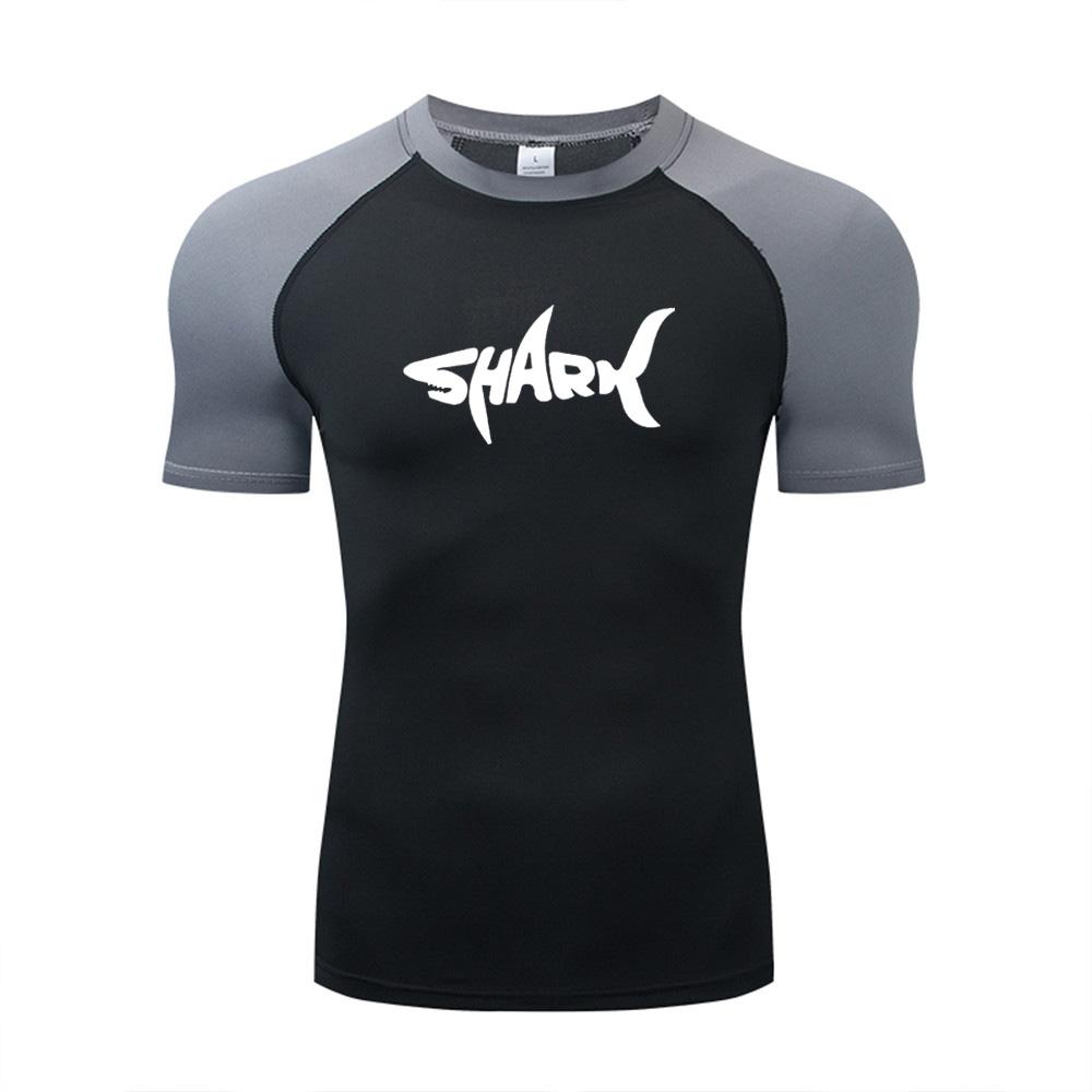 

New Trendy Print Compression Shirt Men s Running T-Shirt Gym Sports Quick-Drying Shirt Outdoor Cycling Jogging Training Top 849 XXXL