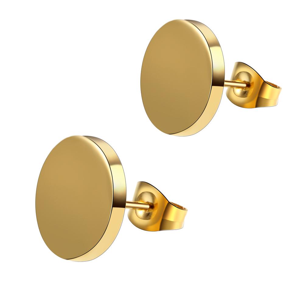 2pcs/lot Fashion Steel Punk Stud Earrings For Men and Women Gothic Pop Hip Hop Fake Earrings Jewelry Gift 6-14mm