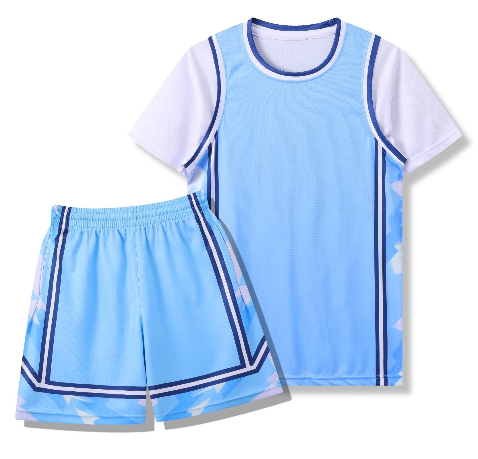 

Баскетбольний комплект форми 281: Дорослий Унісекс Двокомпонентний Вигляд 3XS/120 небо синє кольору