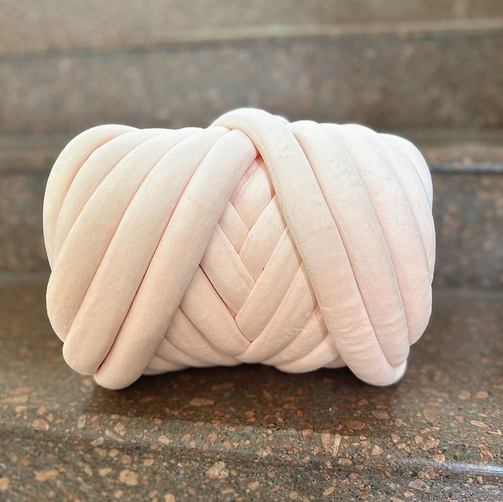 DIY Crystal Velvet Core-Filled Yarn: 3cm Thick Handmade Wool Blanket, Fabric Strip, Pillow, Cat Bed Yarn