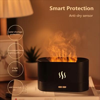 Umidificator cu flacără caldă, purificator de aer, difuzor de aromoterapie USB cu decorațiuni estetice drăguțe pentru toamnă iarnă și cadou de întoarcere la școală