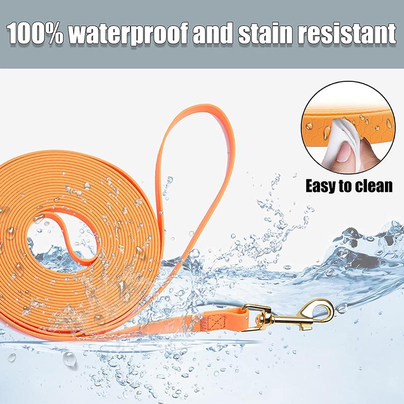 Laisse pour chien Longues laisses en PVC 3M 6M 9M 12M 15M Promenade Entraînement Imperméable Facile à nettoyer Pour chiens grands moyens petits