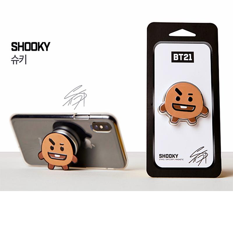 BTS BT21 Offizieller Smart Tok Handy Fingerständer Halter K-Pop Authentische Ware