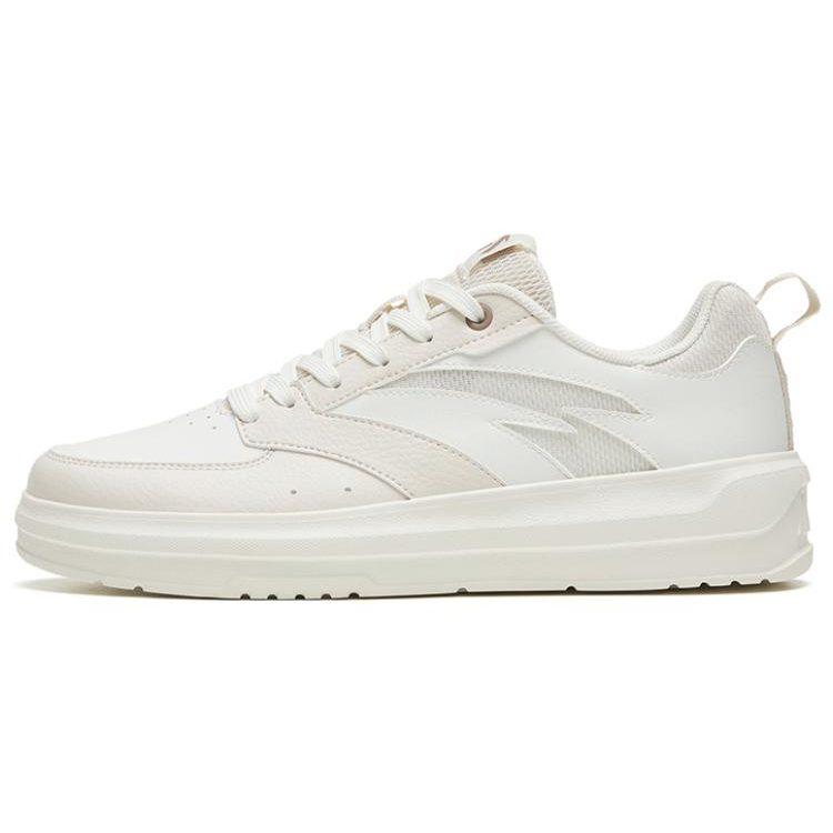 Anta Life Collection Slip Resistant Lightweight Abrasion Resistant Low top Skateboard Shoes Women's White Gray 922328060-3