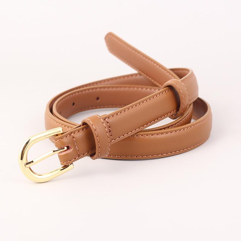Genuine Leather Womens Casual Belt With Pin Buckle For Dresses And Pants Perfect For Spring 2026