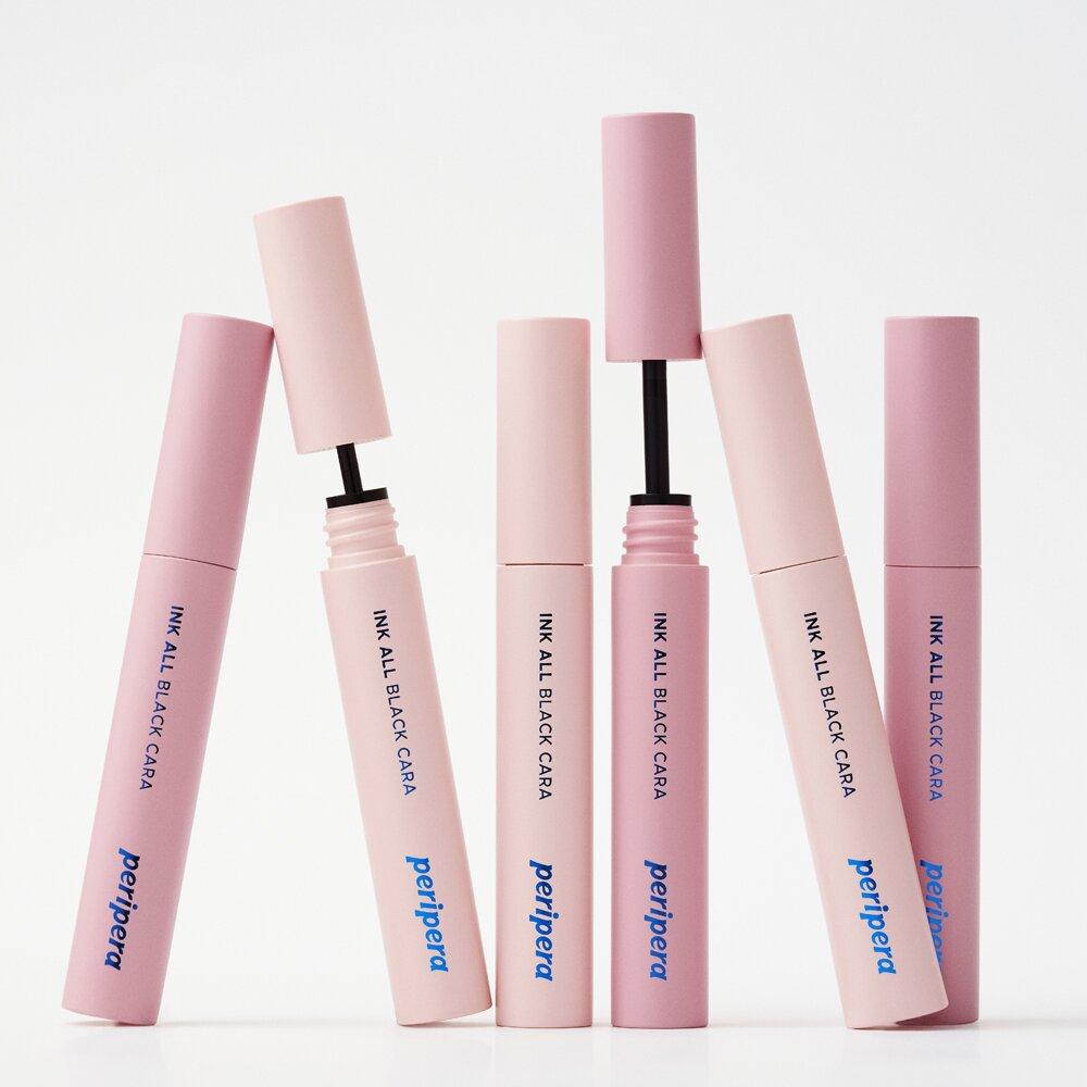 Peripera Ink All Black Кара (1 + 1) Специальный набор 001 Long Curling