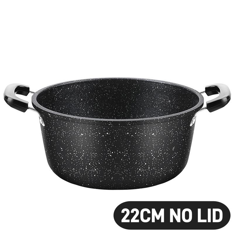 Hrnec na polévku Nepřilnavý hrnec na vývar s uchy Hluboký kastrol Železný hrnec na vaření Indukční hrnec na polévku pro domácí kuchyni