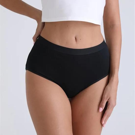 Women'S Cotton Underwear High Waisted Tummy Control Full Coverage Panties Ladies Soft