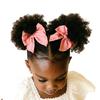 1 Pair Kids Afro Puff Ponytail Extension with Hair Tie Natural Looking Children Wrap Around Synthetic Messy Curly Hair Bun