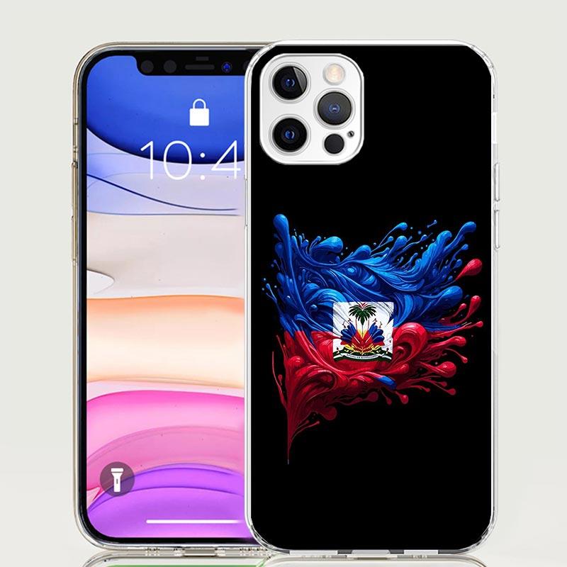 Haiti Haitian Flag Phone Case For iPhone 17 Air 16 15 Plus 11 14 Pro Max 13 Mini 12 7 8 + SE Pattern Art Customized Cover 17 Air