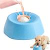 Anti-Choking Slow Feeder Dog Bowl Food-Grade with Rolling Ball Liquid Slow Bowls Non-Slip Base Massage Dot Dog Licking Bowl