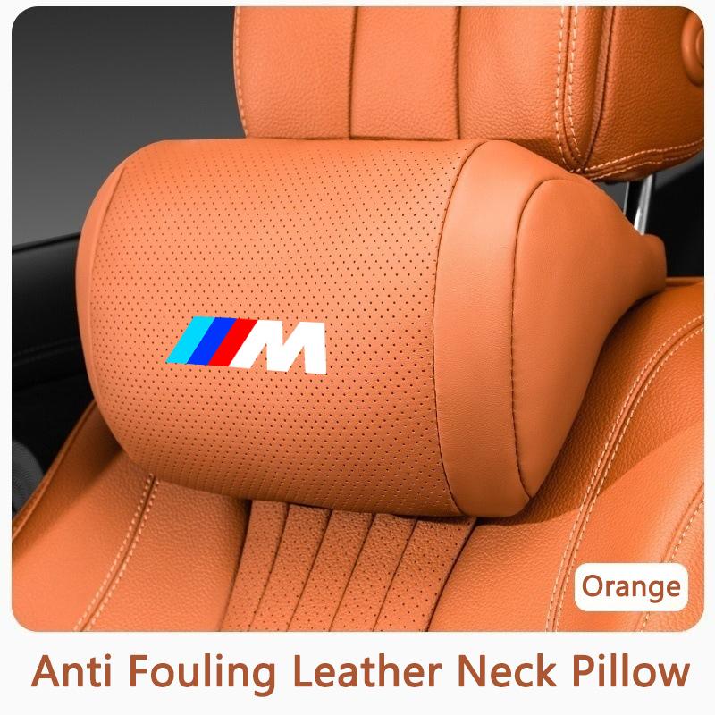 1PC Car Interior Seat Headrest Memory Cotton Neck Pillow For BMW M 1 3 5 7 Series X1 X2 X3 X5 X6 F30 F34 F10 F20 G20 G30 F15 F16 cwsh87