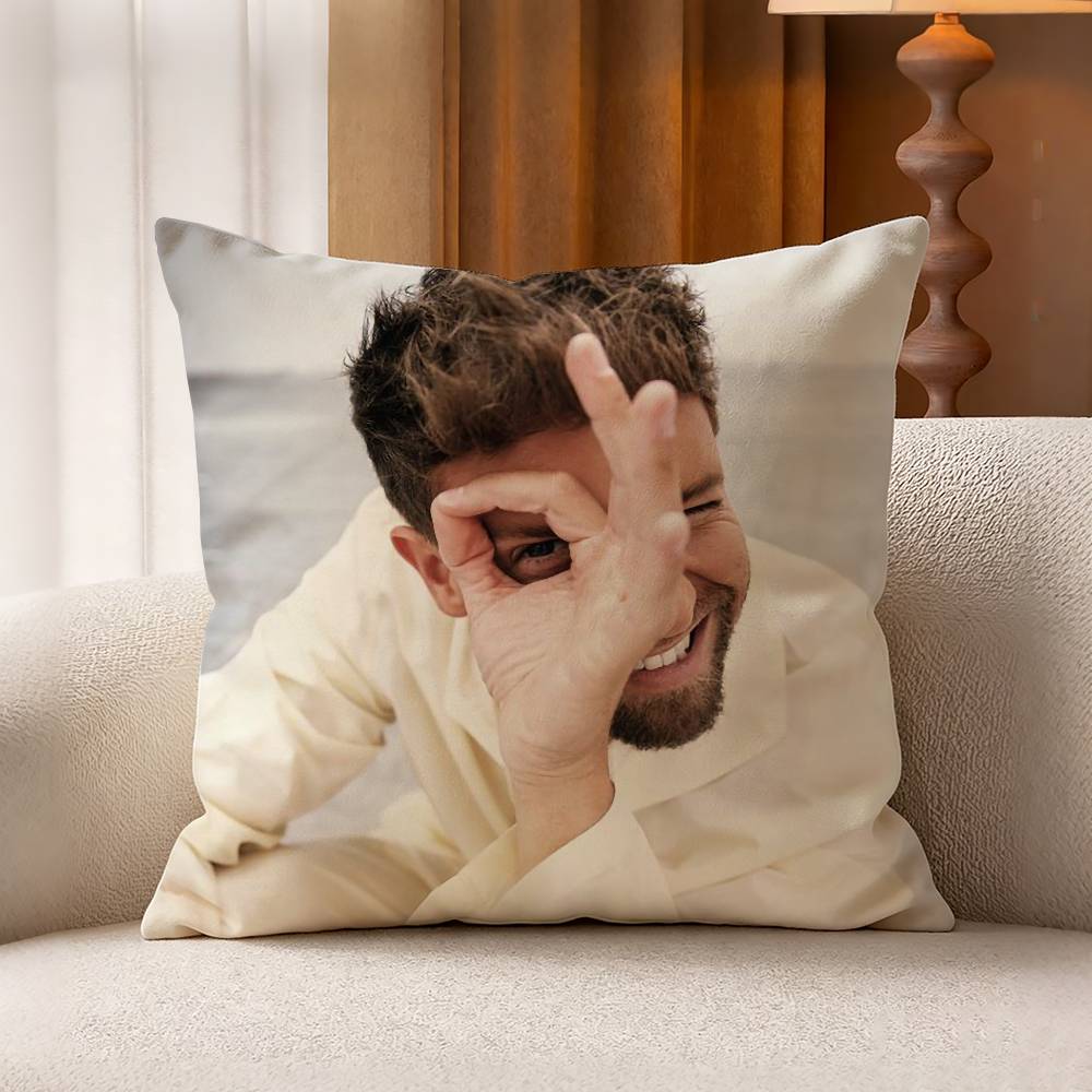 PPablo Alboran Singer Solamente tu Pillow Case Pattern Printed Pillowcase For Living Room Sofa Cushion Cover